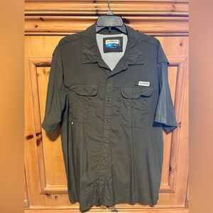 Magellan Outdoors Laguna Madre Short Sleeve Shirt - Size XL - Olive Green